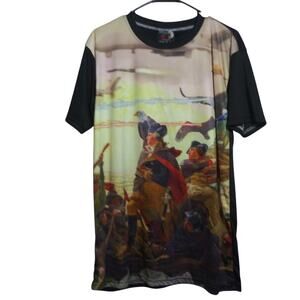 American AF Nation Mens Graphic Crew Neck Tee Shirt Size L